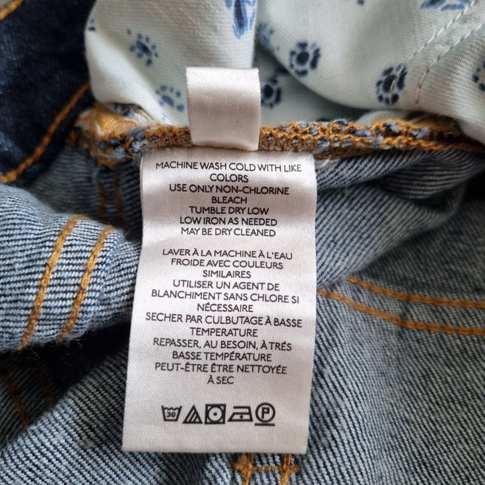 Pilcro The Borrowed Boyfriend Dark Wash Jean Size 29 - Picture 10 of 13
